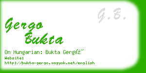 gergo bukta business card